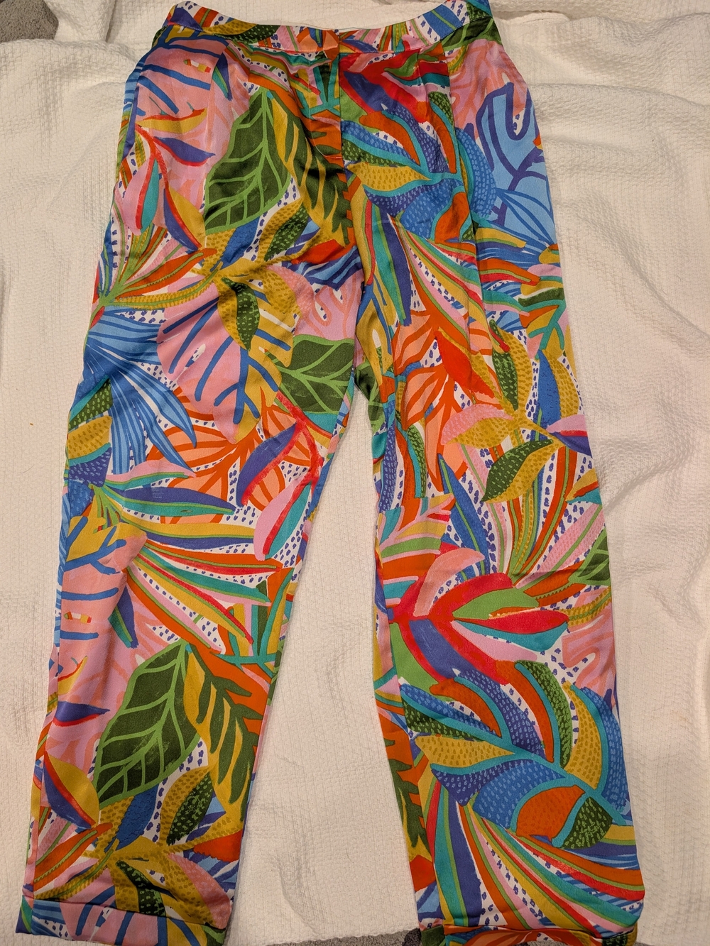 Sugarlips Multicolor Tropical Straight Leg Pants